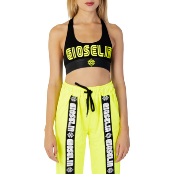 textil Mujer Tops / Blusas Gioselin CROP FITNESS TOP Amarillo