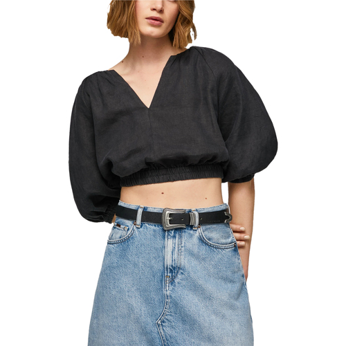 textil Mujer Tops / Blusas Pepe jeans PRABHA PL304488 Negro