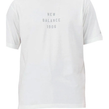 textil Hombre Camisetas manga corta New Balance MT41519-WT Blanco