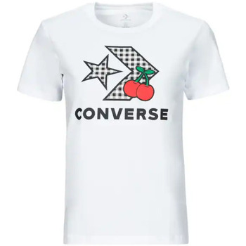 textil Mujer Camisetas manga corta Converse 10026042-A01 Blanco