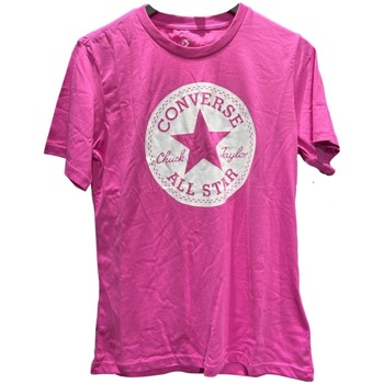 textil Mujer Camisetas manga corta Converse 10023854-A05  502 Rosa
