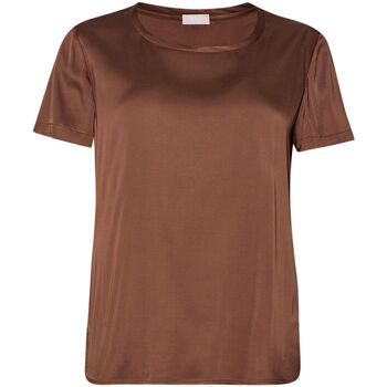 textil Mujer Tops y Camisetas Liu Jo Camiseta de raso Marrón