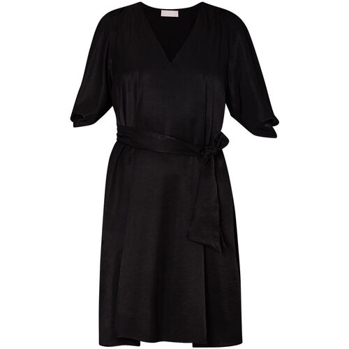 textil Mujer Vestidos Liu Jo Vestido de crepé con cinturón Negro
