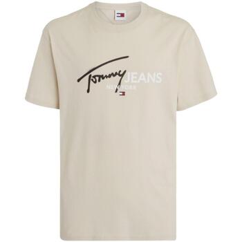 textil Hombre Camisetas manga corta Tommy Hilfiger DM0DM18572-ACG Marrón