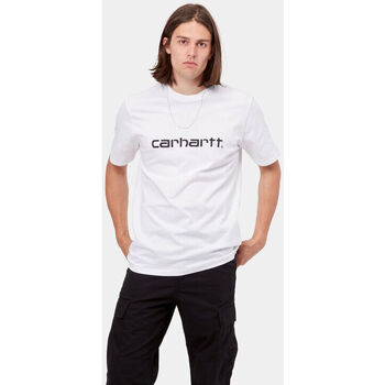 textil Camisetas manga corta Carhartt Camiseta Carhartt blanca S/S Script T-Sh Blanco