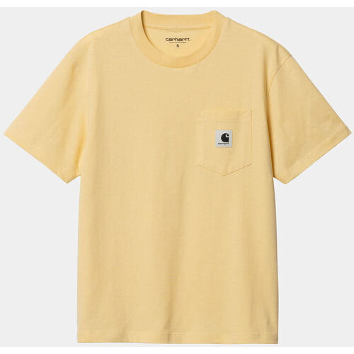 textil Camisetas manga corta Carhartt Camiseta Carhartt W'  Pocket T-Shirt Cit Amarillo