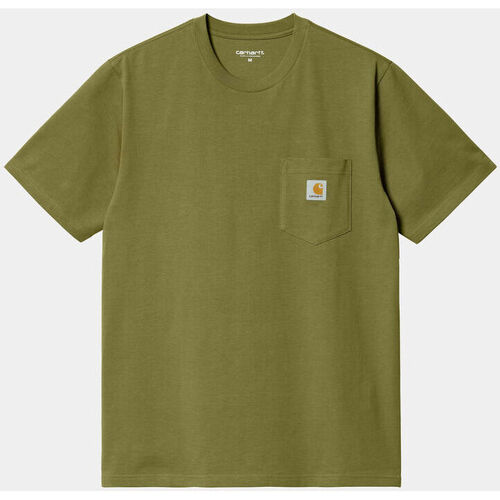 textil Camisetas manga corta Carhartt Camiseta Carhartt Verde Pocket T-Shirt K Verde