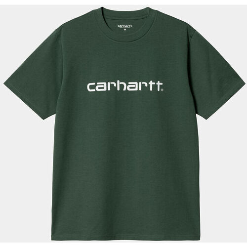 textil Camisetas manga corta Carhartt Camiseta Carhartt Verde Script T-Shirt T Verde