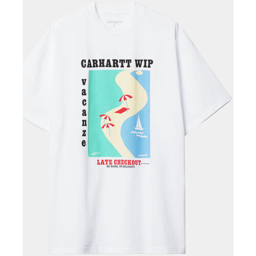 textil Camisetas manga corta Carhartt Camiseta Carhartt Blanca W' Vacanze T-Sh Blanco