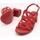 Zapatos Mujer Sandalias 24 Hrs 26046 Relax Cherry Rojo