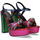 Zapatos Mujer Sandalias Exé Shoes SANDALIA TACÓN EXÉ OPHELIA-655 METALLIC GREEN FUXIA VERDE