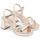 Zapatos Mujer Mocasín Patricia Miller sandalia con plataforma y piel metalizada Oro