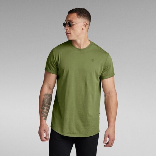 textil Hombre Tops y Camisetas G-Star Raw D16396 B353 LASH-724 SAGE Verde