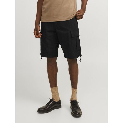 textil Hombre Shorts / Bermudas Jack & Jones 12248685 COLE BARKLEY-BLACK Negro