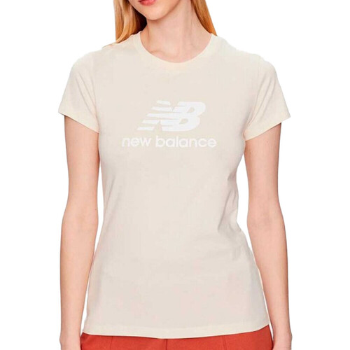 textil Mujer Tops y Camisetas New Balance  Beige