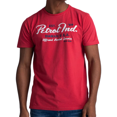 textil Hombre Tops y Camisetas Petrol Industries  Rojo