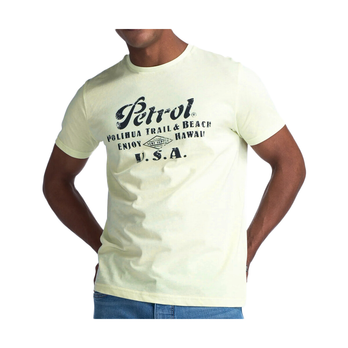 textil Hombre Tops y Camisetas Petrol Industries  Amarillo