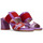 Zapatos Mujer Mocasín Hispanitas sandalia combinada tacon 6.5 cm linea mallorca Multicolor