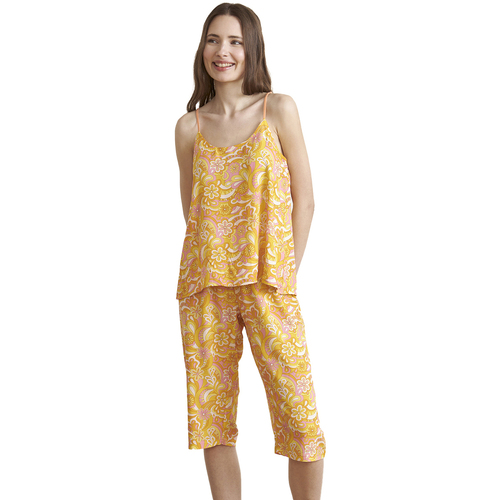textil Mujer Pijama J&j Brothers JJBEH1001 Amarillo
