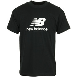 textil Hombre Camisetas manga corta New Balance Se Log Ss Negro