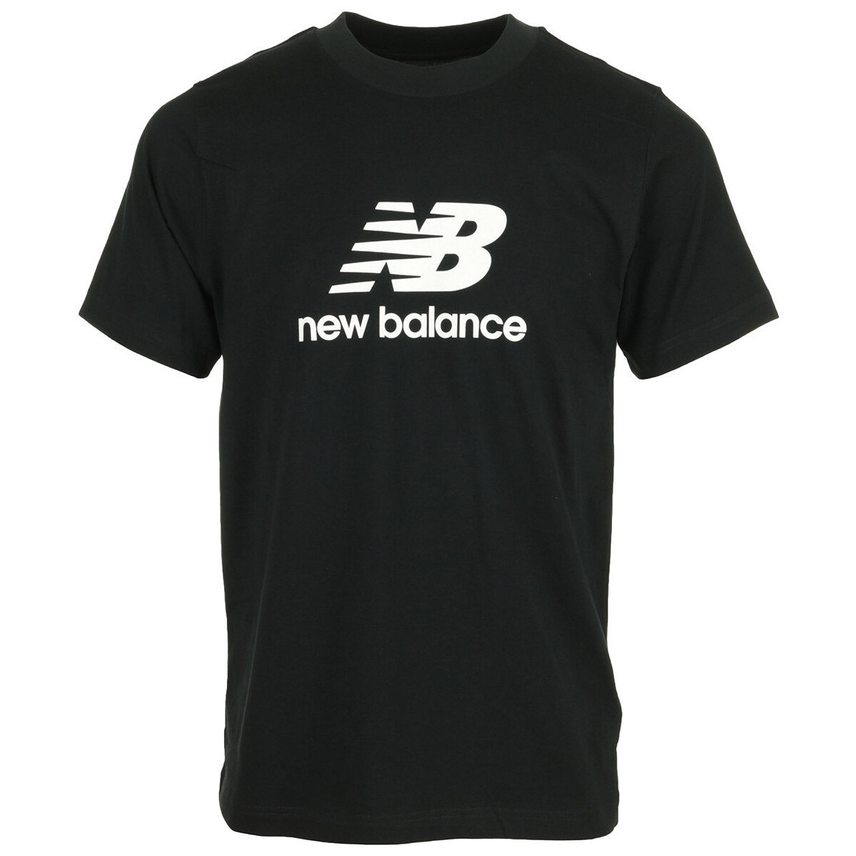 textil Hombre Camisetas manga corta New Balance Se Log Ss Negro