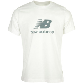 textil Hombre Camisetas manga corta New Balance Se Log Ss Blanco