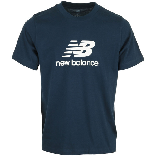 textil Hombre Camisetas manga corta New Balance Se Log Ss Azul
