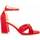 Zapatos Mujer Sandalias Leindia 88458 Rojo