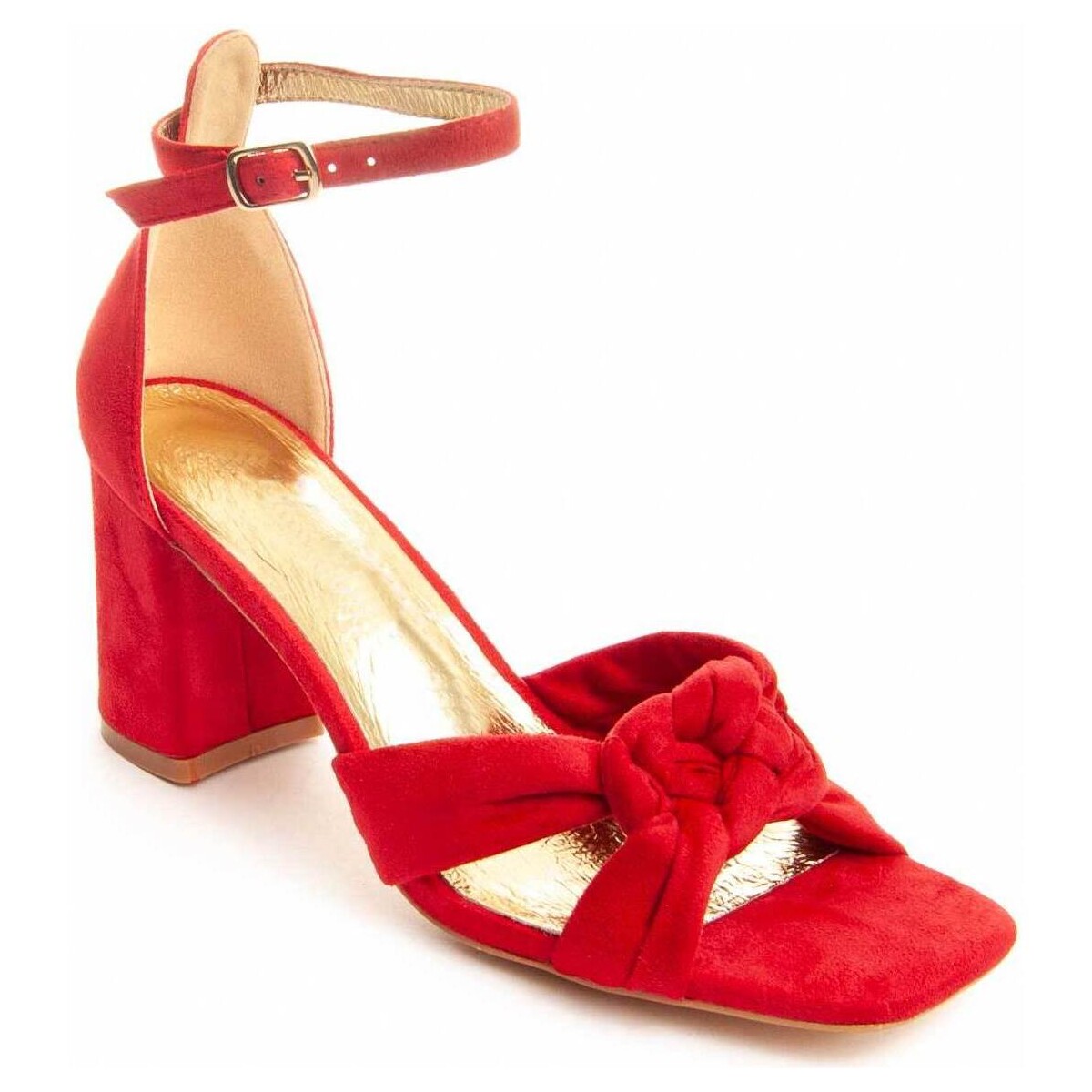 Zapatos Mujer Sandalias Leindia 88458 Rojo