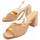 Zapatos Mujer Sandalias Leindia 88465 Marrón