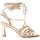 Zapatos Mujer Sandalias Leindia 88466 Oro