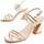 Zapatos Mujer Sandalias Leindia 88475 Oro