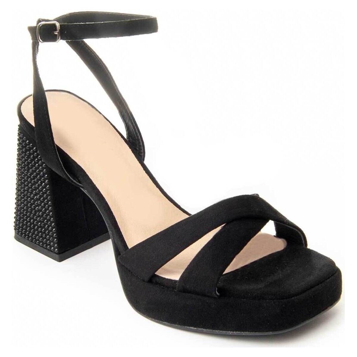 Zapatos Mujer Sandalias Leindia 88516 Negro