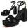 Zapatos Mujer Sandalias Leindia 88527 Negro