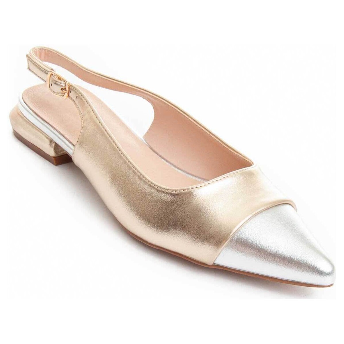 Zapatos Mujer Bailarinas-manoletinas Leindia 88537 Oro