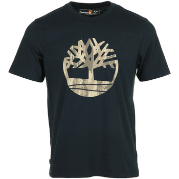 textil Hombre Camisetas manga corta Timberland Camo Tree Logo Short Sleeve Azul