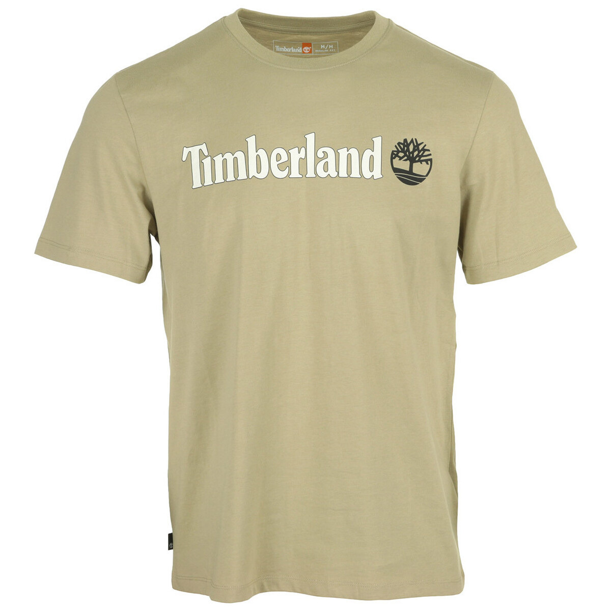 textil Hombre Camisetas manga corta Timberland Linear Logo Short Sleeve Verde