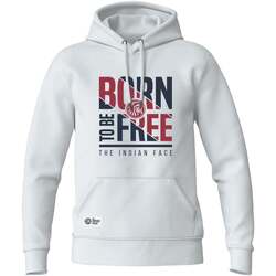 textil Sudaderas The Indian Face Born to be Free Blanco