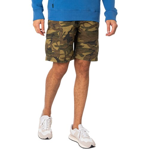 textil Hombre Shorts / Bermudas Superdry Pantalones Cortos Tipo Cargo Pesados Verde