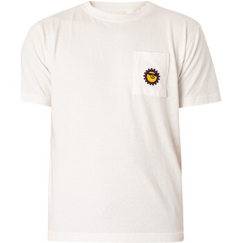 textil Hombre Camisetas manga corta Farfield Camiseta De Bolsillo Blanco
