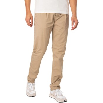 textil Hombre Pantalones de chándal Replay Joggers Con Logo De Caja Beige