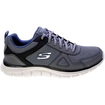 Zapatos Hombre Zapatillas bajas Skechers Sneakers Uomo Grigio/Blue Track Scloric 52631gynv Gris