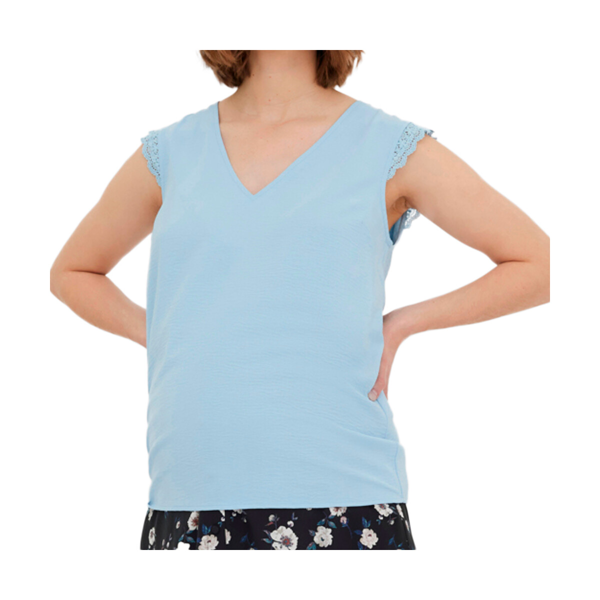 textil Mujer Tops y Camisetas Vero Moda  Azul