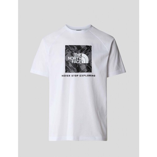 textil Hombre Camisetas manga corta The North Face CAMISETA  RAGLAN REDBOX TEE   TNF WHITE Blanco