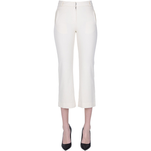 textil Mujer Pantalones chinos Minina PNP00003156AE Blanco