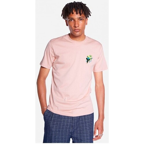 textil Hombre Camisetas manga corta Ollow Olow Bonjo Tshirt Pink Rosa