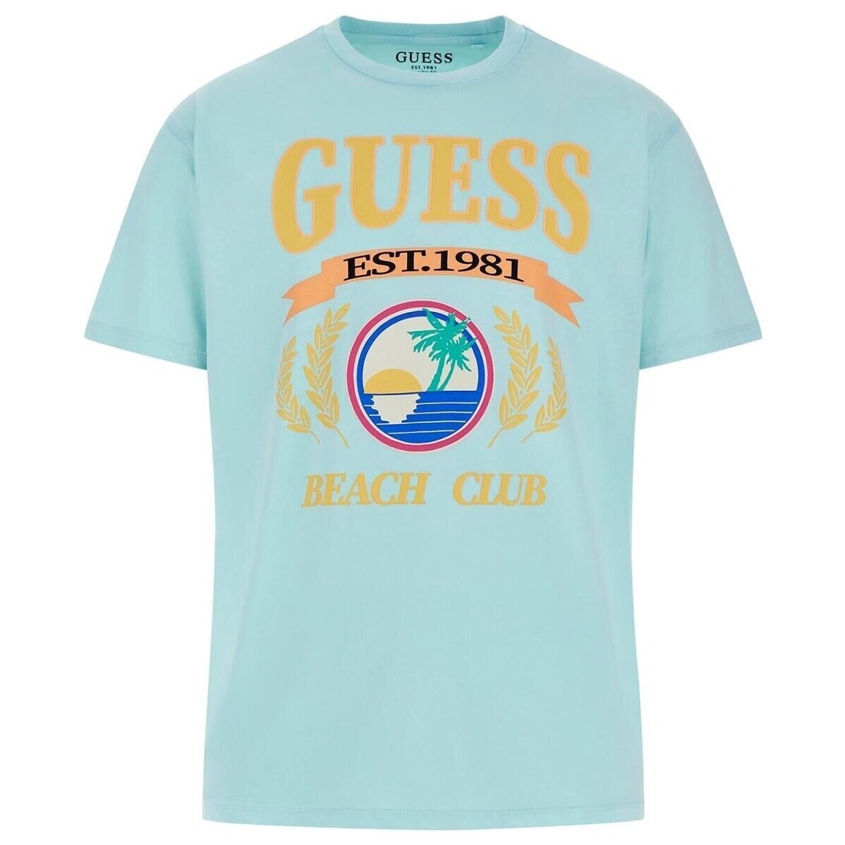 textil Hombre Camisetas manga corta Guess CAMISETA--M4GI57-K9RM1-F7PD Multicolor
