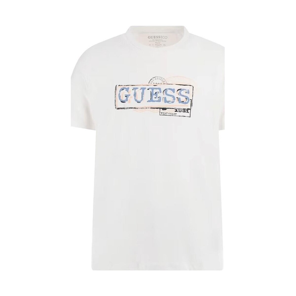 textil Hombre Camisetas manga corta Guess CAMISETA--M4GI26-J1314-G011 Multicolor