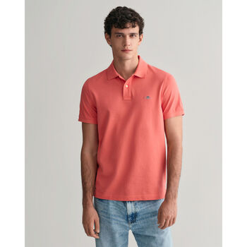 textil Hombre Tops y Camisetas Gant Polo Shield de piqué de algodón de corte regular Rojo
