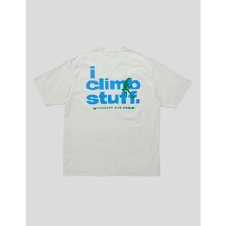 textil Hombre Camisetas manga corta Gramicci CAMISETA  I CLIMB STUFF TEE   SAND PIGMENT Blanco